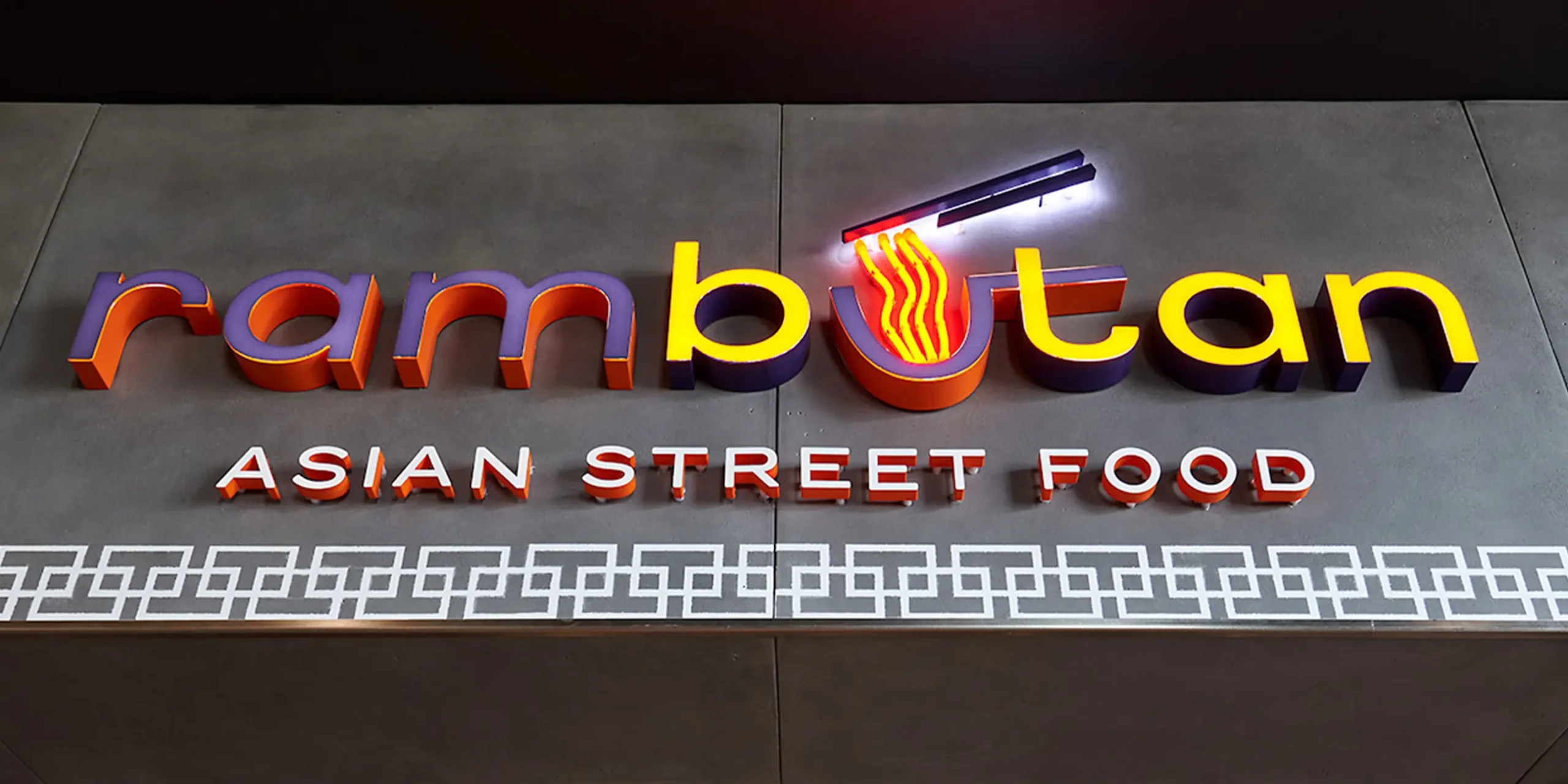 Rambutan, Asian Street Food, Illuminated Channel Letters