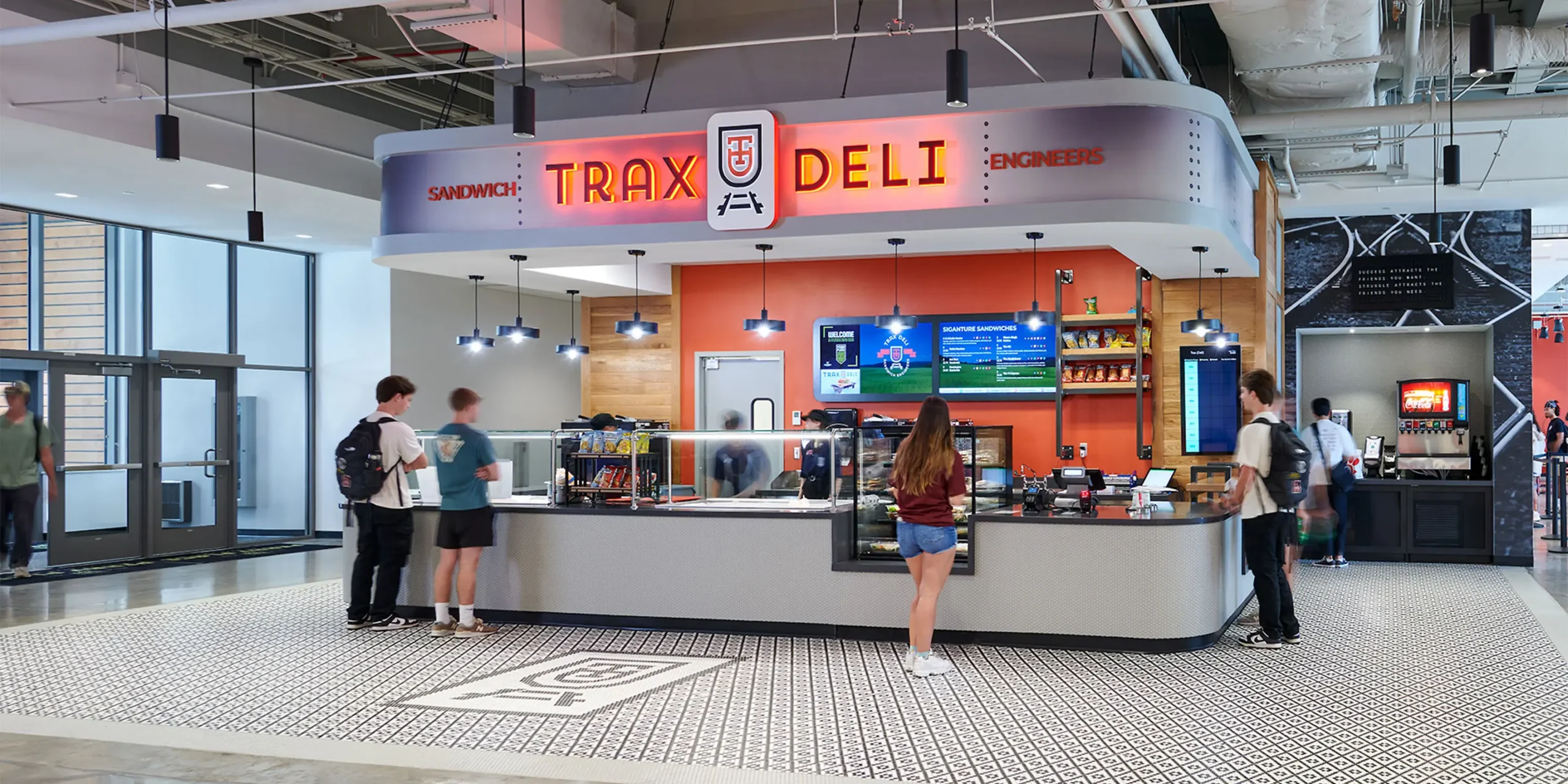 Trax Deli, Branding and Signage