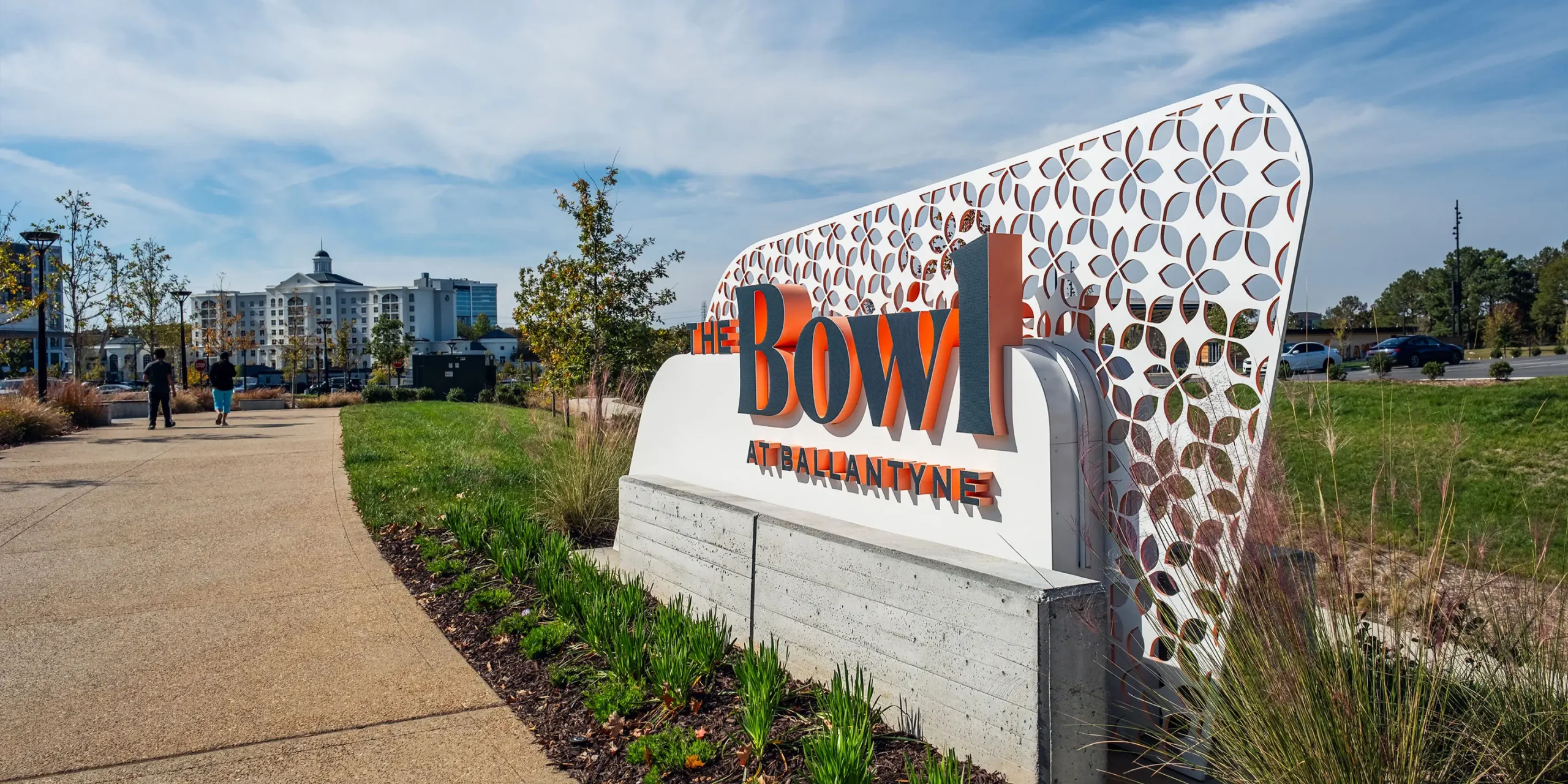 The Bowl at Ballantyne, Mixed-Use Development, Monument Sign