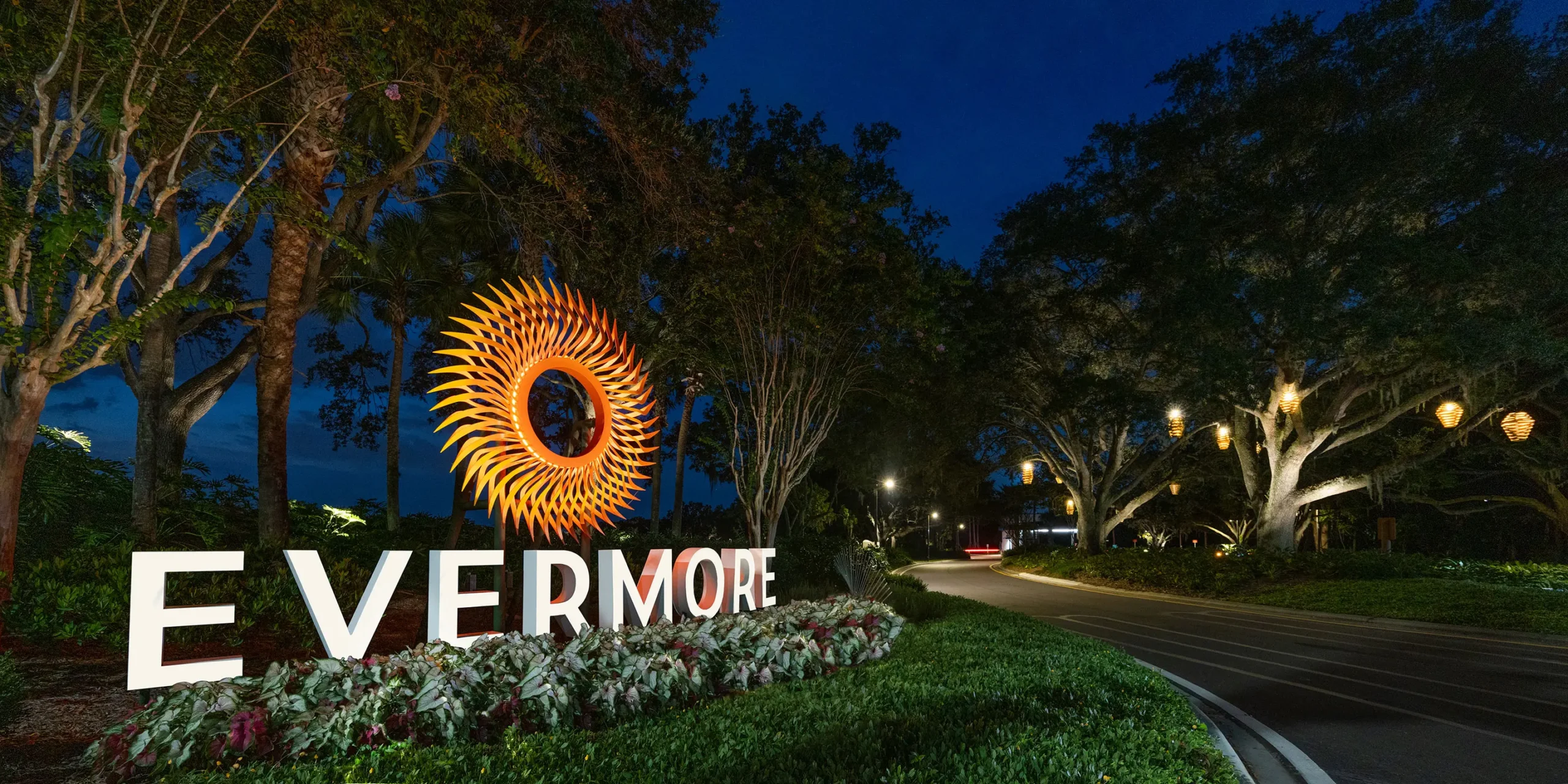 Evermore Orlando Resort, Monument Sign