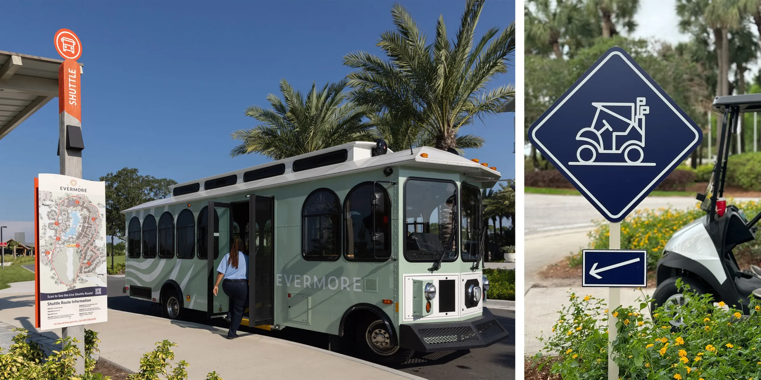 Evermore Orlando Resort, Exterior Signage and Wayfinding