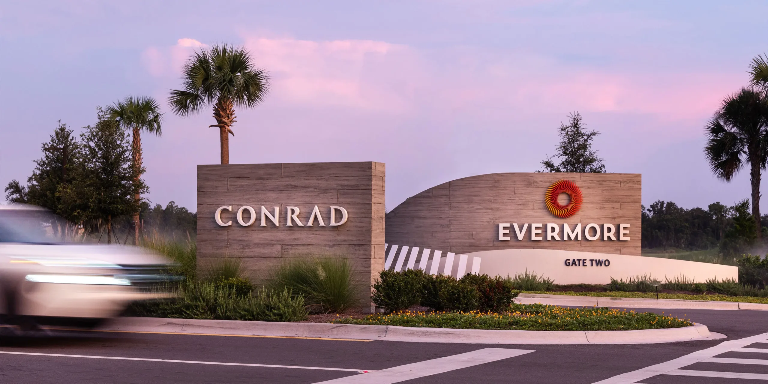 Evermore Orlando Resort, Monument Sign