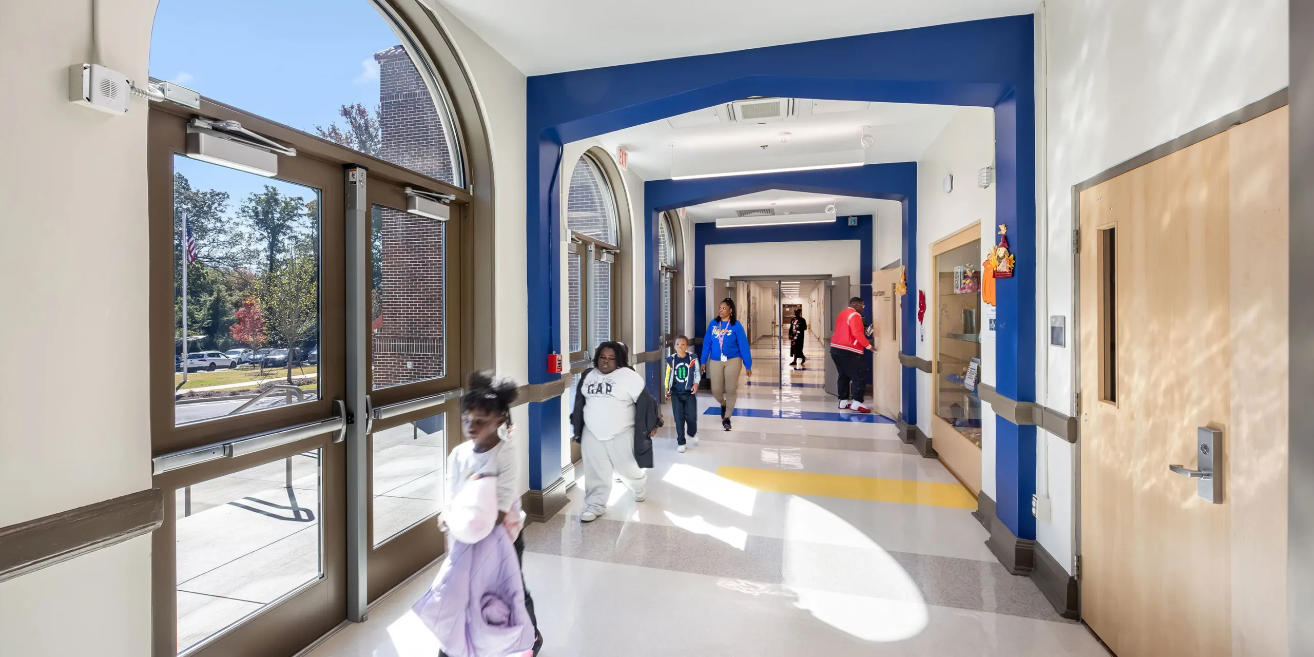 Frank Lebby Stanton Elementary School, View of Hallway